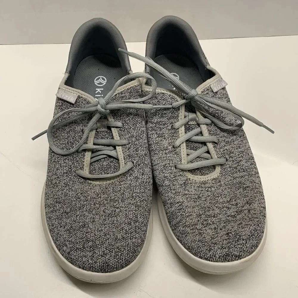 Kizik F.A.S.T Fast Gray Running Sneakers Shoes Mens 9 | Womens 10.5